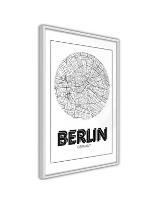 Poster  City Map: Berlin (Round)